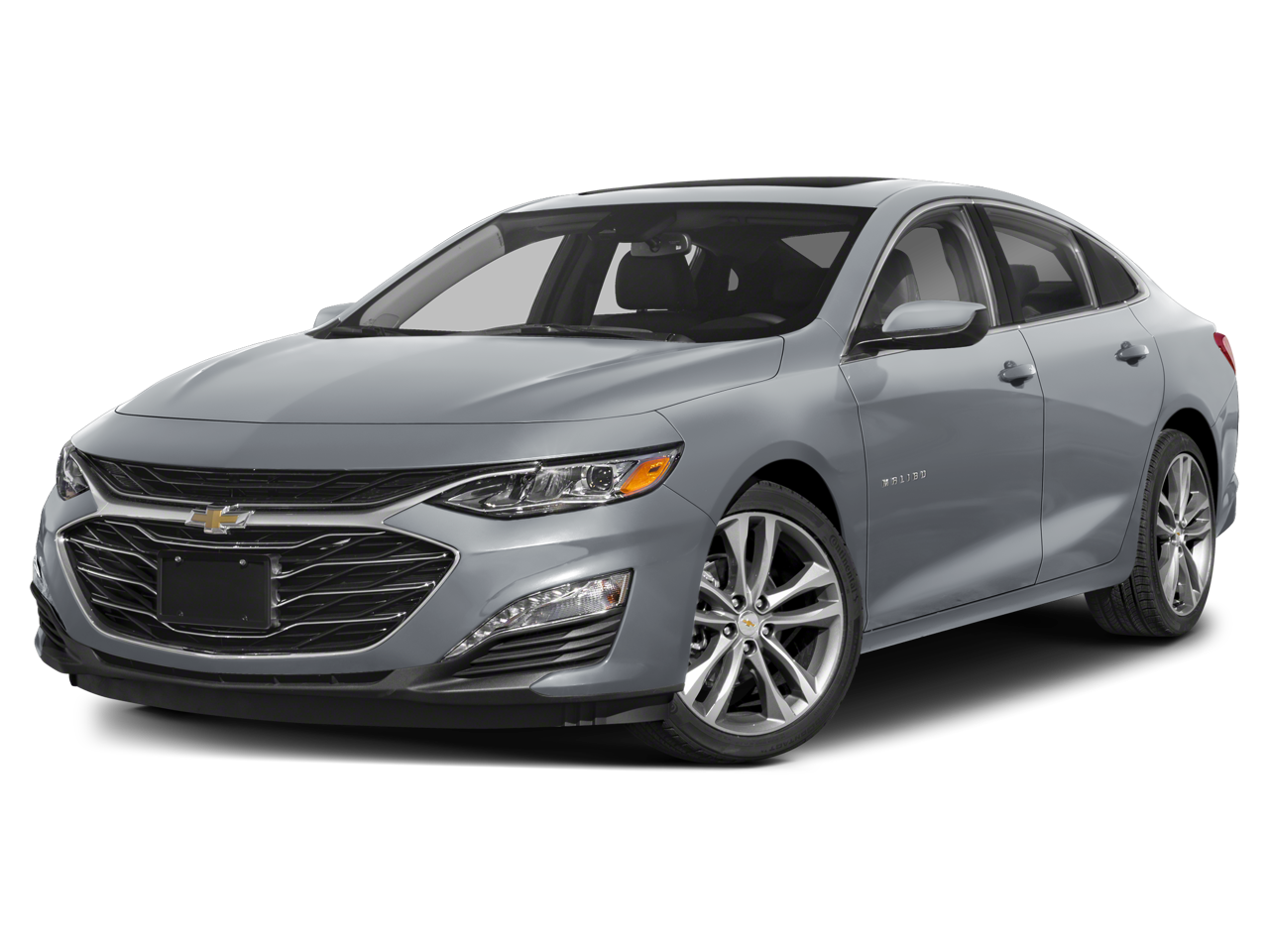 2024 Chevrolet Malibu 2LT in Mosaic Black Metallic — front three-quarter view
