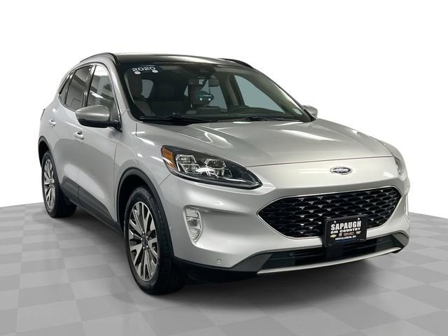2020 Ford Escape Titanium in Silver — front three-quarter view