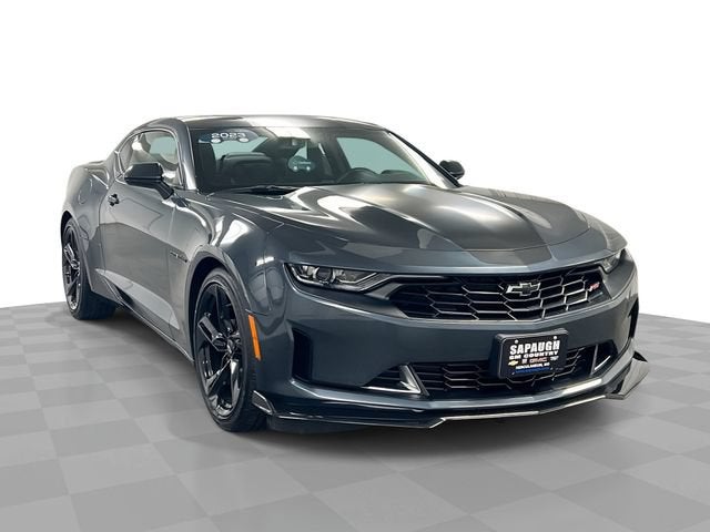 2023 Chevrolet Camaro 2LT in Shadow Gray Metallic — front three-quarter view