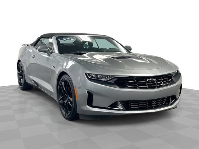 2023 Chevrolet Camaro LT1 in Sharkskin Metallic — front three-quarter view