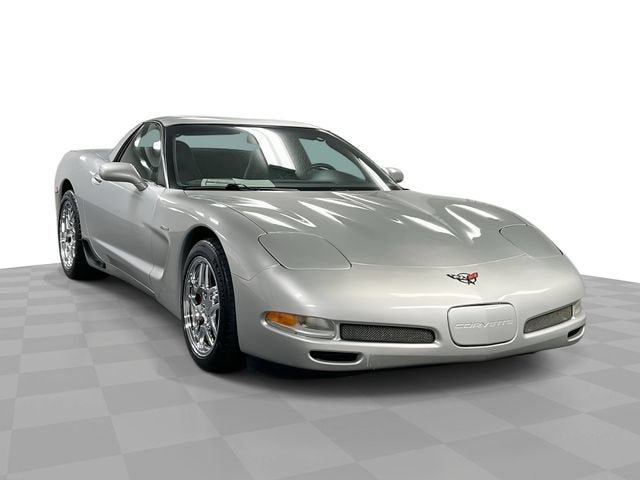 2001 Chevrolet Corvette Z06 in Quicksilver Metallic — front three-quarter view