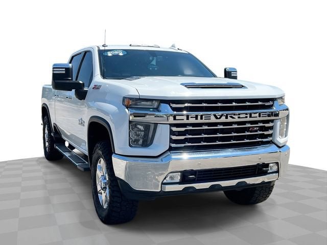 2020 Chevrolet Silverado 2500 HD LTZ in Summit White — front three-quarter view