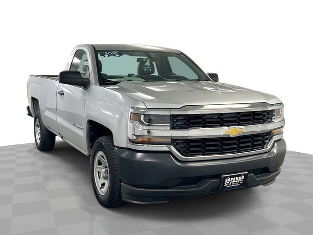2016 Chevrolet Silverado 1500 Work Truck in Silver Ice Metallic — front three-quarter view