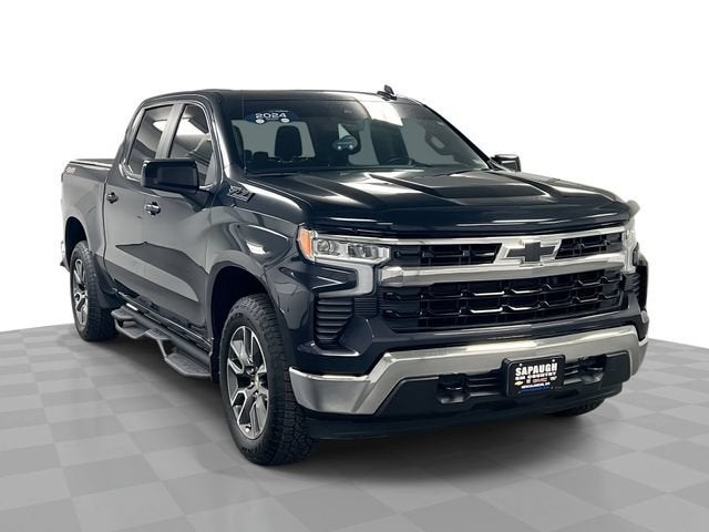 2024 Chevrolet Silverado 1500 LT in Dark Ash Metallic — front three-quarter view