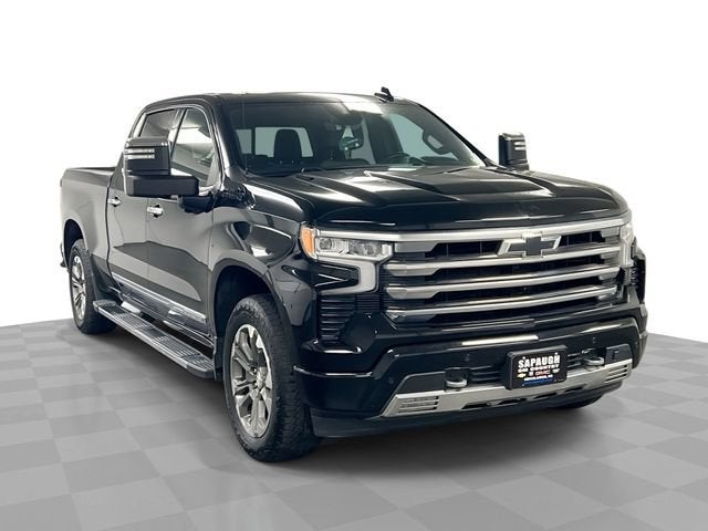 2024 Chevrolet Silverado 1500 High Country in Black — front three-quarter view