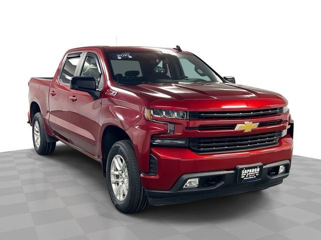 2021 Chevrolet Silverado 1500 RST in Cherry Red Tintcoat — front three-quarter view
