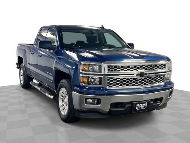 2015 Chevrolet Silverado 1500 LT in Deep Ocean Blue Metallic — front three-quarter view