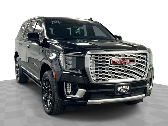 2023 GMC Yukon Denali in Onyx Black — front three-quarter view