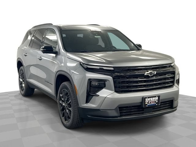 2026 Chevrolet Traverse LT in Sterling Gray Metallic — front three-quarter view
