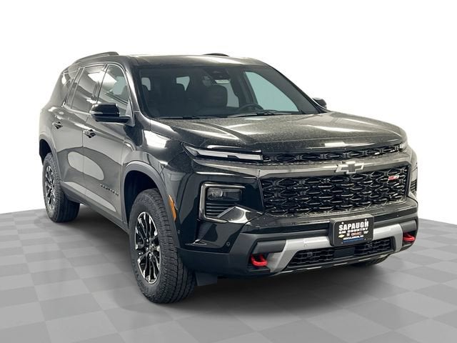 2026 Chevrolet Traverse Z71 in Mosaic Black Metallic — front three-quarter view