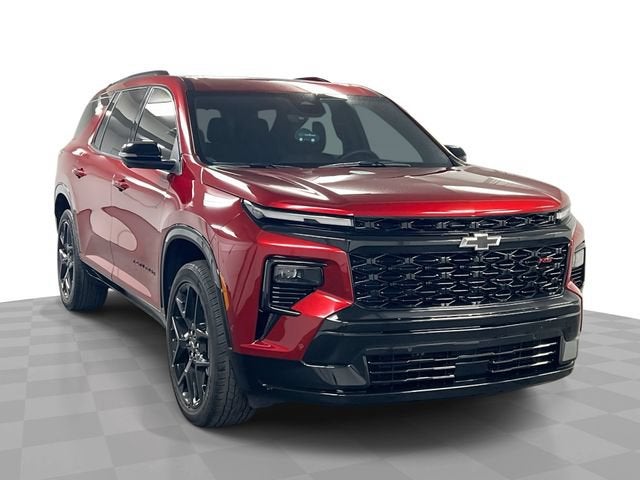 2024 Chevrolet Traverse RS in Radiant Red Tintcoat — front three-quarter view