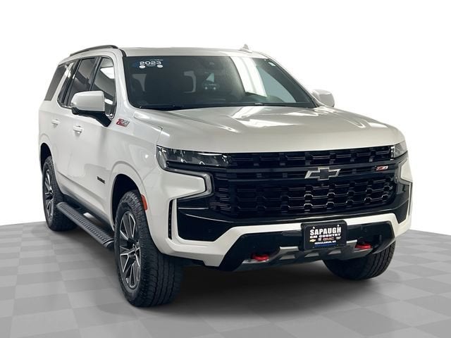 2023 Chevrolet Tahoe Z71 in Iridescent Pearl Tricoat — front three-quarter view