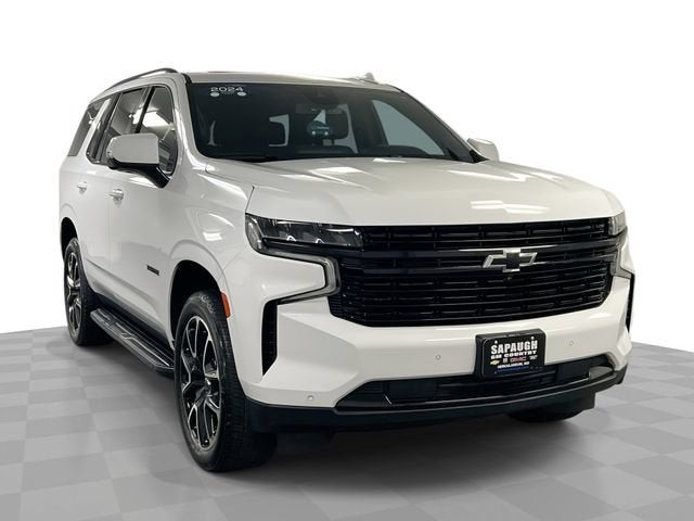 2024 Chevrolet Tahoe RST in Summit White — front three-quarter view