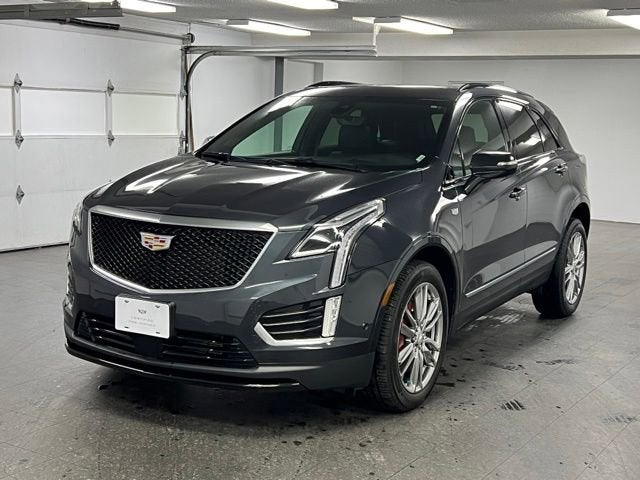 2022 Cadillac XT5 Sport in Wilder Metallic — front three-quarter view