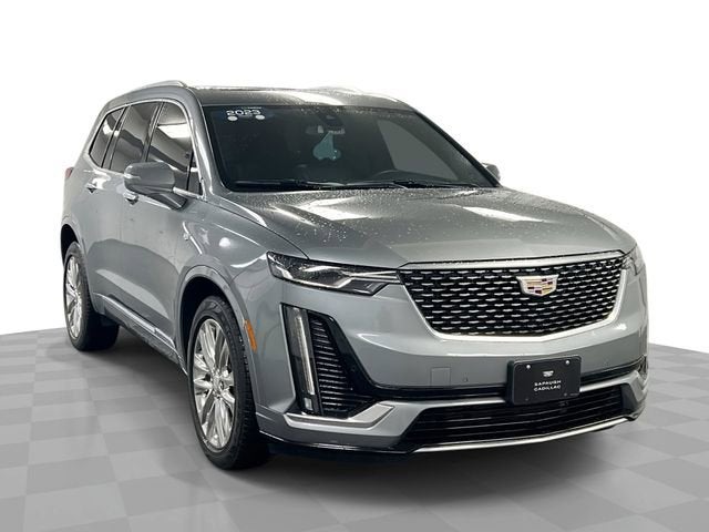 2023 Cadillac XT6 Premium Luxury in Argent Silver Metallic — front three-quarter view