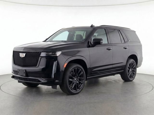 2024 Cadillac Escalade Sport Platinum in Black Raven — front three-quarter view