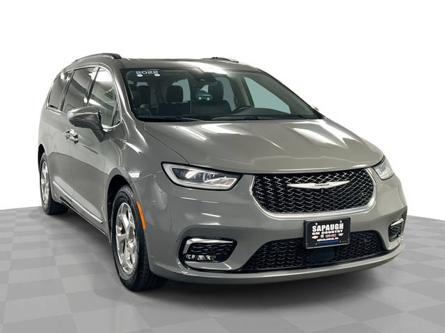 2022 Chrysler Pacifica Limited in Gray — front three-quarter view