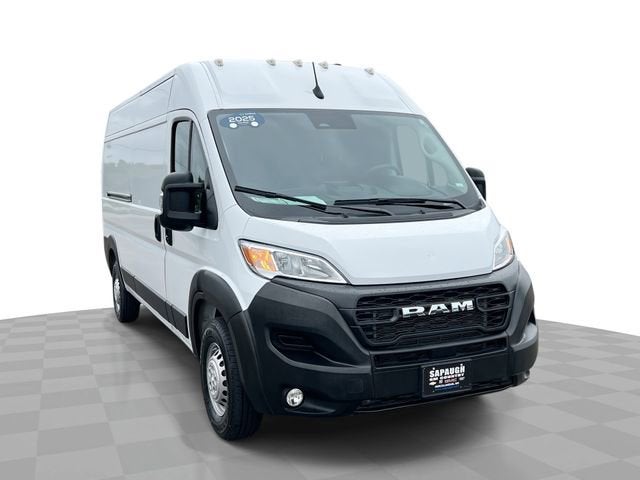2025 RAM ProMaster Cargo Van Tradesman in White — front three-quarter view