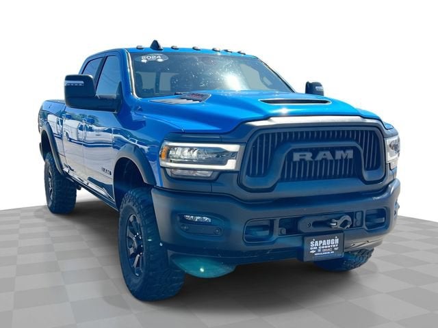 2024 RAM 2500 Power Wagon Crew Cab 4x4 6'4" Box in Blue — front three-quarter view