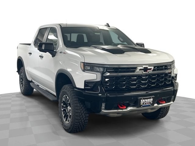 2026 Chevrolet Silverado 1500 ZR2 in Summit White — front three-quarter view