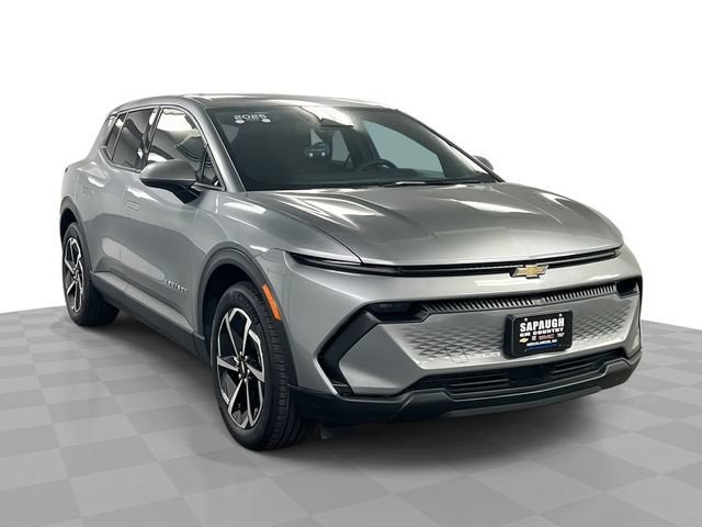 2025 Chevrolet Equinox EV LT in Sterling Gray Metallic — front three-quarter view