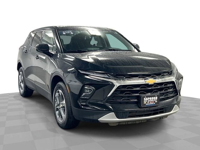 2025 Chevrolet Blazer 2LT in Black — front three-quarter view