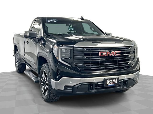 2025 GMC Sierra 1500 Pro in Onyx Black — front three-quarter view