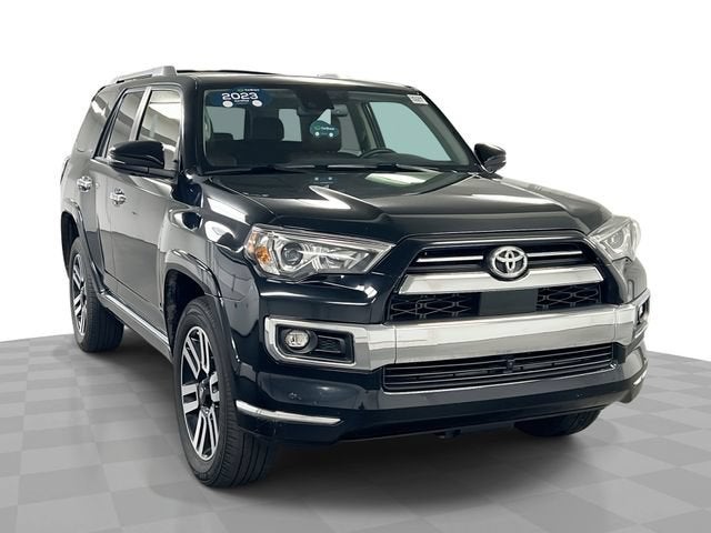 2023 Toyota 4Runner Limited in Black — front three-quarter view