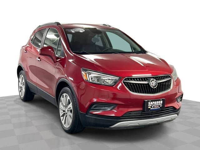 2020 Buick Encore Preferred in Includes (Mdp) Anthracite Lower Exterior Accent Color, Paint Code W598f. — front three-quarter view
