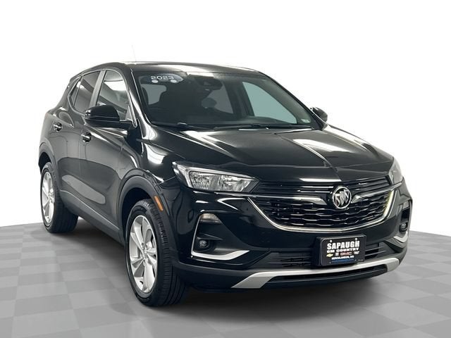 2023 Buick Encore GX Preferred in Ebony Twilight Metallic — front three-quarter view
