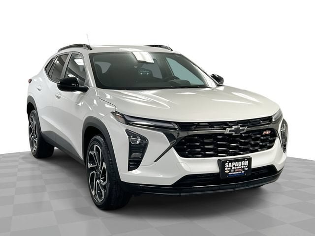 2024 Chevrolet Trax 2RS in Summit White — front three-quarter view