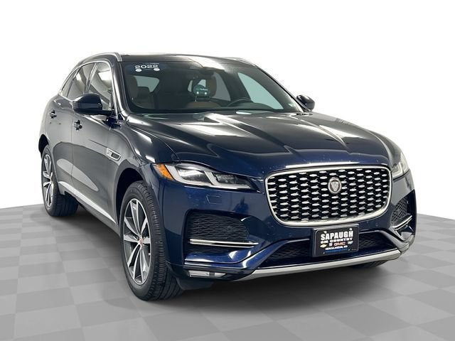 2022 Jaguar F-PACE S P250 AWD Automatic in Blue — front three-quarter view
